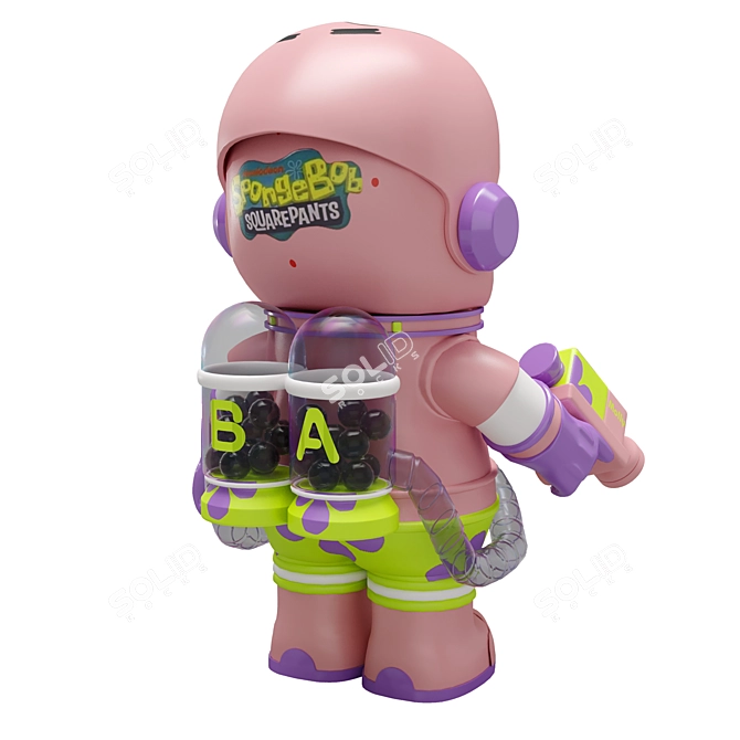 Galactic Patrick Star Figure Set 3D model image 4