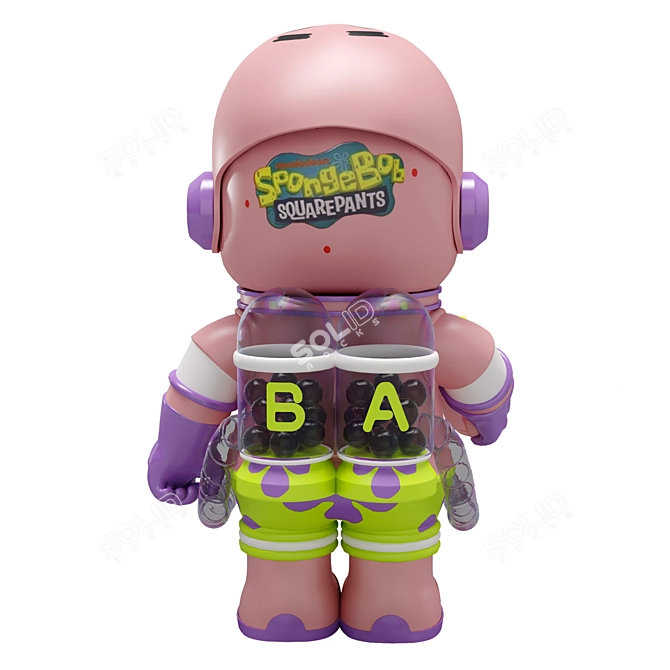 Galactic Patrick Star Figure Set 3D model image 5