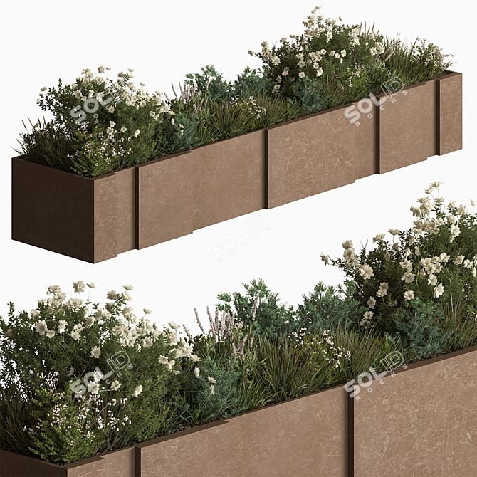 Greenery Haven: Plant Box 3D model image 1