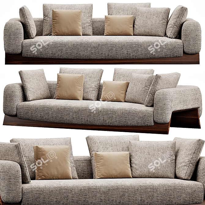  BOLDLY MODERN SOFA, 270CM 3D model image 2