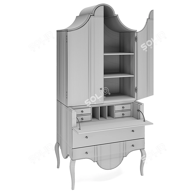 Floral Secretaire Fantasy by Romano 3D model image 5