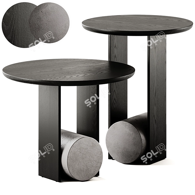 Elegant Bonaldo Element Coffee Tables 3D model image 1