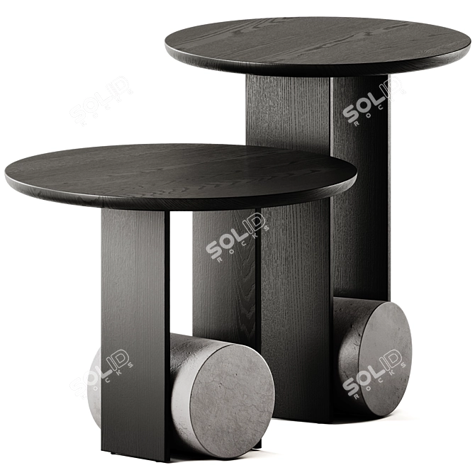 Elegant Bonaldo Element Coffee Tables 3D model image 2
