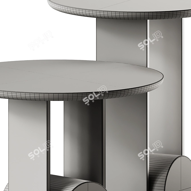 Elegant Bonaldo Element Coffee Tables 3D model image 5