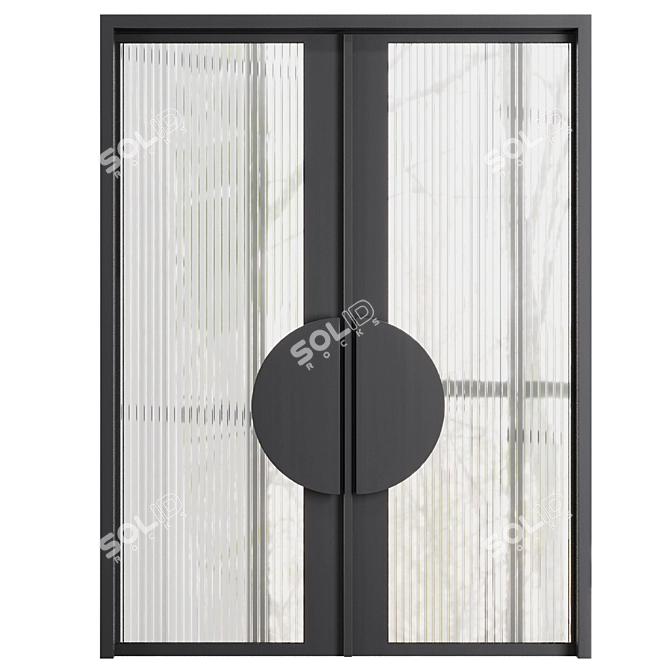 Modern Entrance Door Set79, 2016 3D model image 2