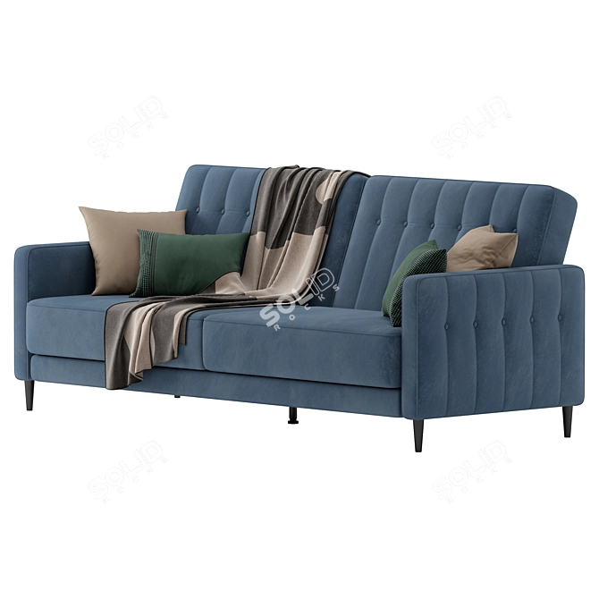 Modern Sofa Bed Clyde Green 3D model image 2