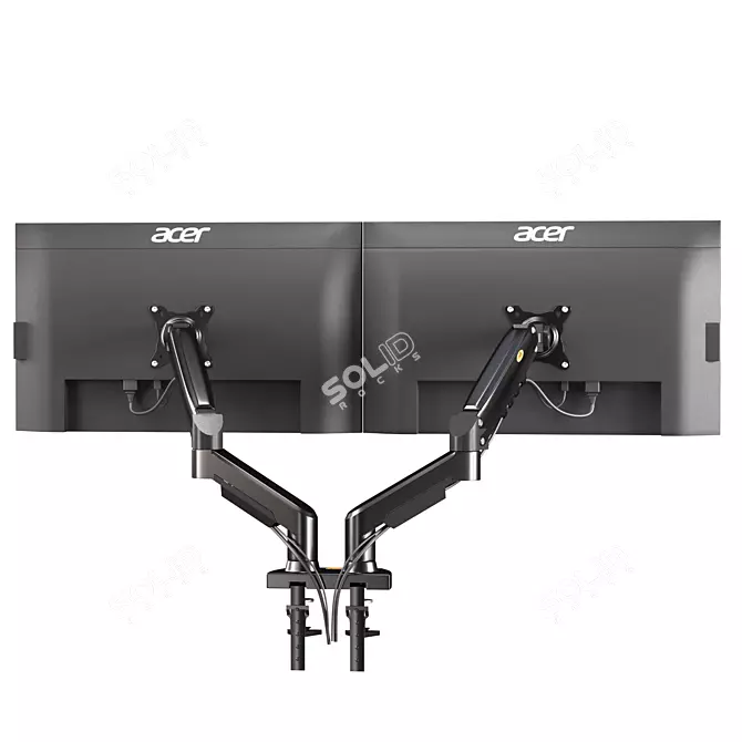 North Bayou Monitor Mount Stand 3D model image 2