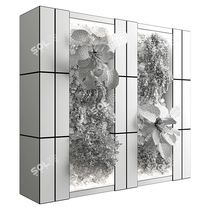 Premium Green Wall 3D Model 3D model image 3