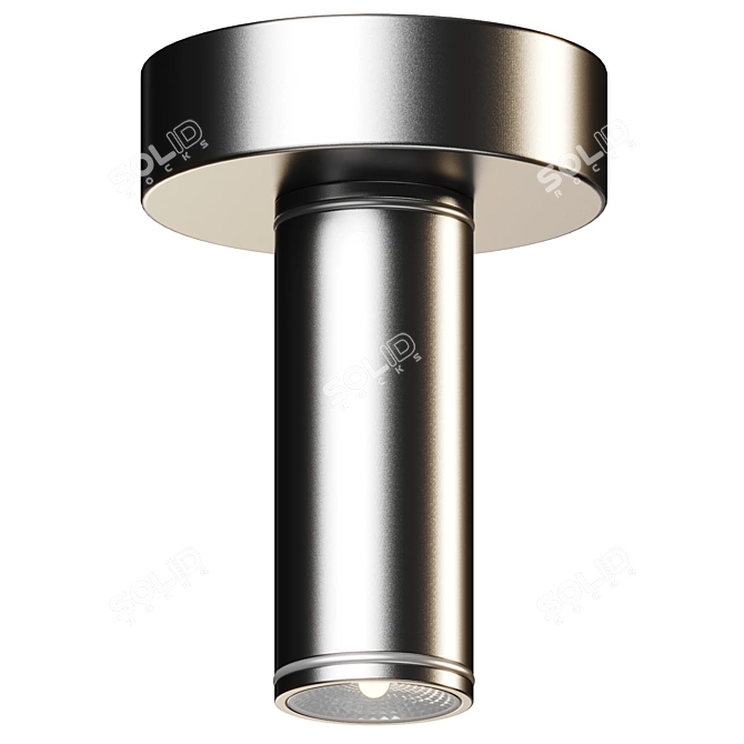 Cylindrical LED Outdoor Ceiling Mount 3D model image 2