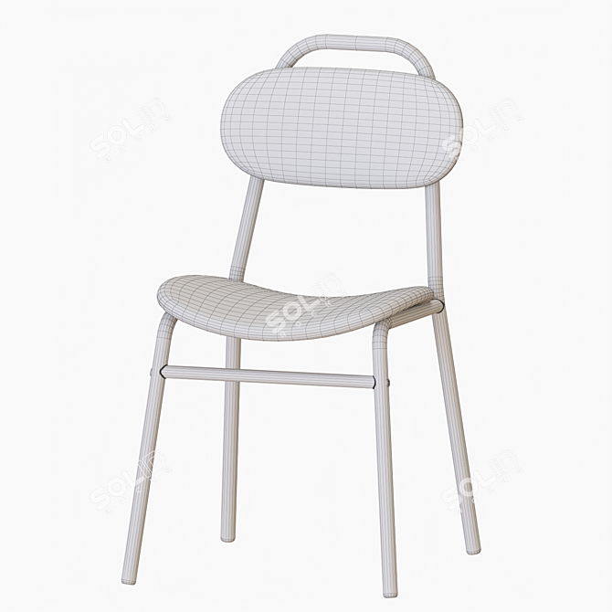 IKEA ENSHOLM Green Outdoor Chair 3D model image 3