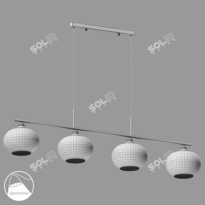 Modern Pendant Munich Ceiling Lamp 3D model image 2