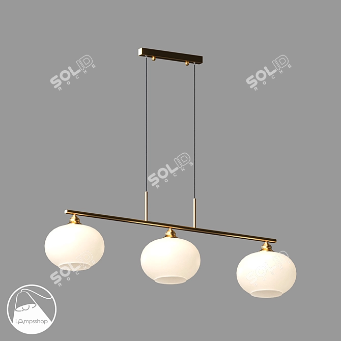 Modern Pendant Munich Ceiling Lamp 3D model image 3