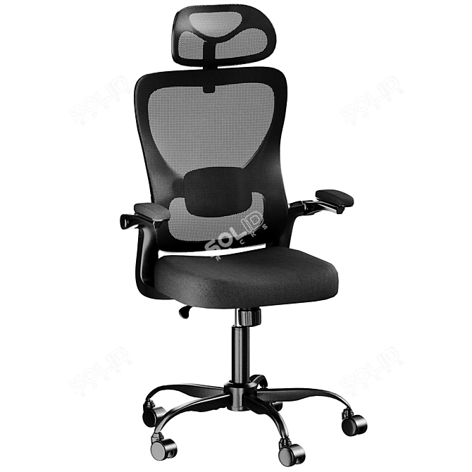 Ergonomic Marsail Office Chair 3D model image 2