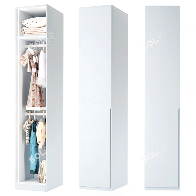 Elegant Presti Chogo-1 Wardrobe 3D model image 1