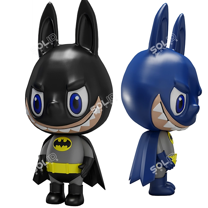 Labubu Batman POPMART Figure 3D model image 3