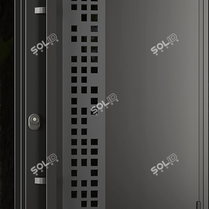 Modern Entrance Door Set 81 3D model image 4