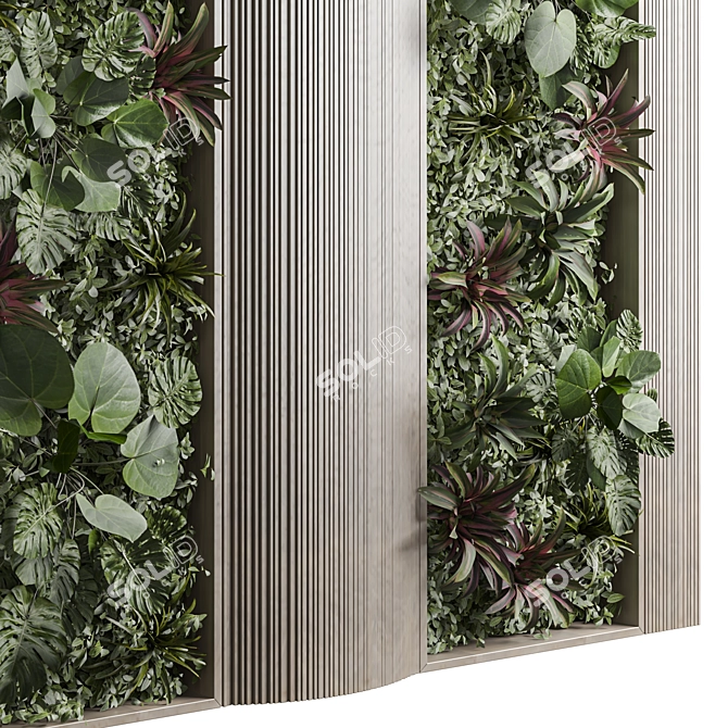 Green Wall 3D Model Collection 3D model image 2