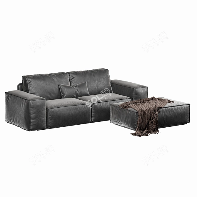 Modern Designer Sofa for Stylish Interiors 3D model image 10