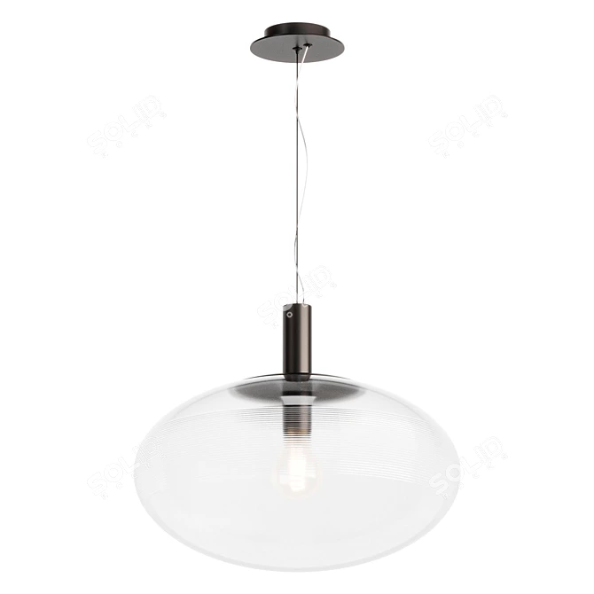 Elegant Perlas Pendant Light Fixture 3D model image 1