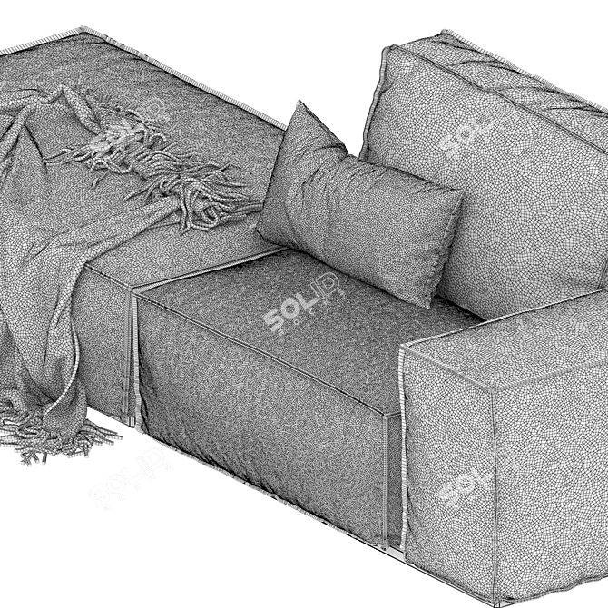 Elegant Designer Sofa for Modern Interiors 3D model image 3