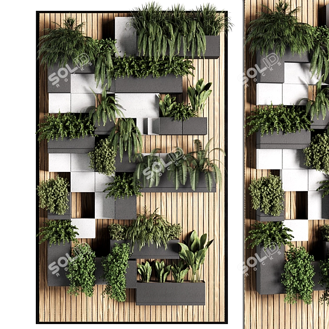 Corona Render 3D Vertical Garden 3D model image 1