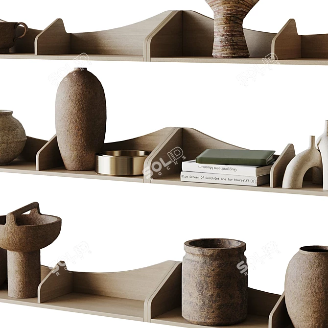 Modern Art The Hulso Shelf 3D model image 3