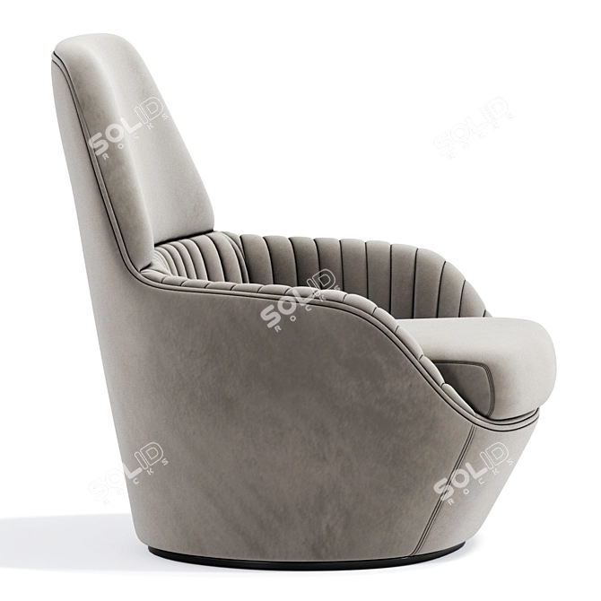 Modern Luxury Armchair 3D Model 3D model image 3