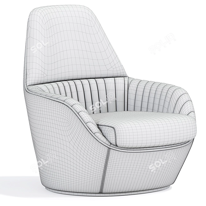 Modern Luxury Armchair 3D Model 3D model image 5