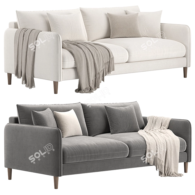 Modern Classic Randy Sofa 3D model image 1