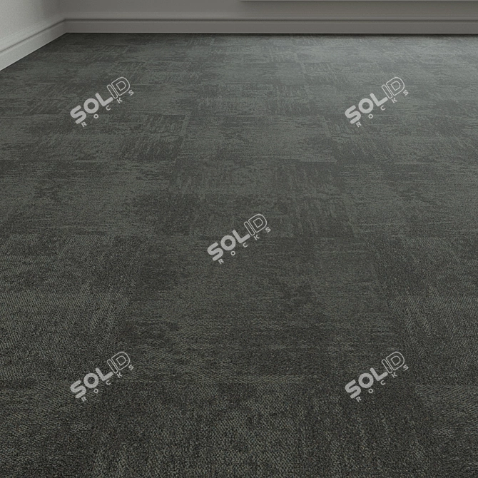 Modular Carpet Floor Tiles 3D model image 1