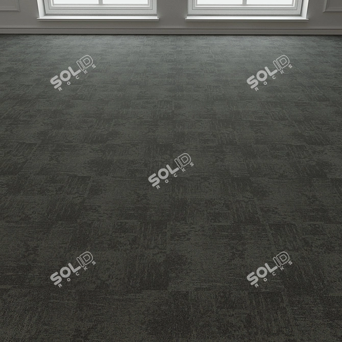 Modular Carpet Floor Tiles 3D model image 3