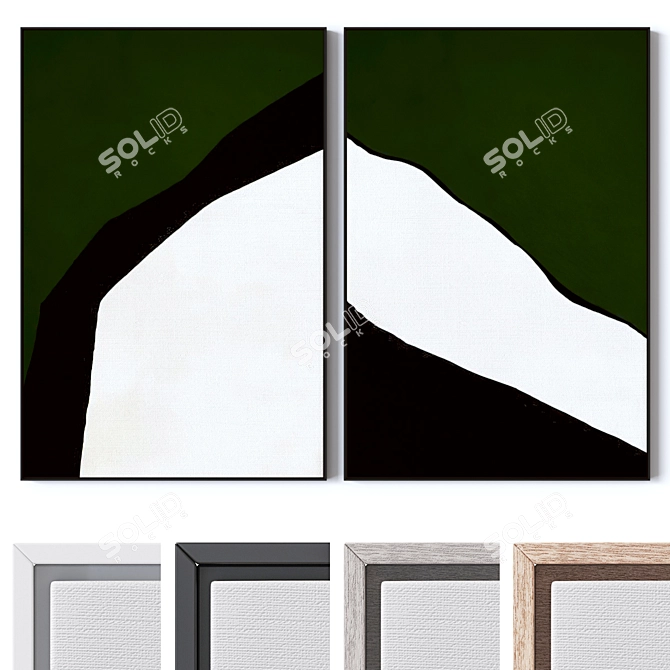 Modern 3D Wall Art Prints 3D model image 1