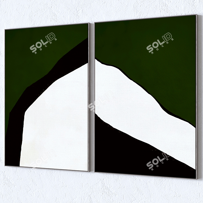 Modern 3D Wall Art Prints 3D model image 3