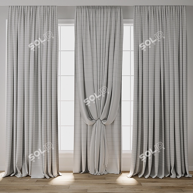 Design Curtain 3D Model Collection 3D model image 3