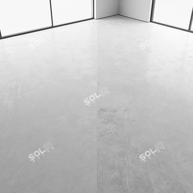 Seamless Concrete Flooring Texture 3D model image 2