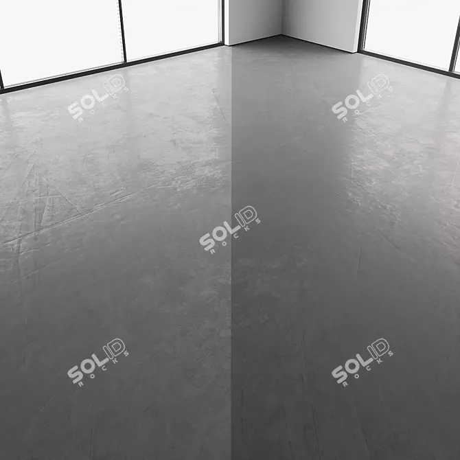 Seamless Concrete Flooring Texture 3D model image 4