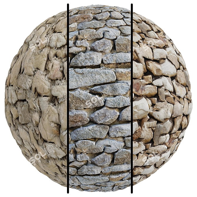  Natural Stone Texture Set | 4K 3D model image 1