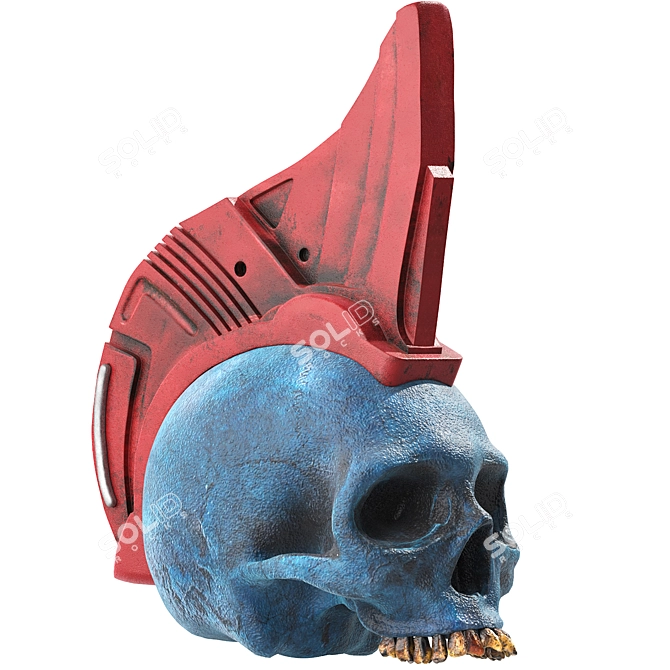 Sci-Fi Yondu Skull 3D Model 3D model image 1