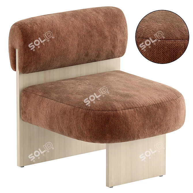 Cosmo Renne Chair: Versatile Style 3D model image 4