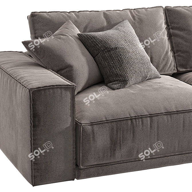 Rafael Chaise Sofa: Contemporary Elegance 3D model image 5