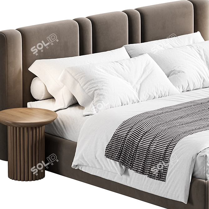 Eco Leather Bed Max 2015 3D model image 1