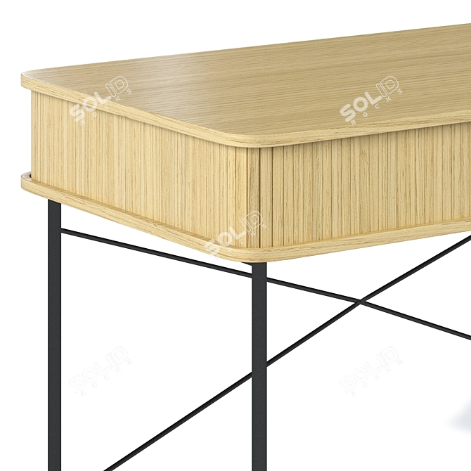 Riko Wood Console for Divan 3D model image 6