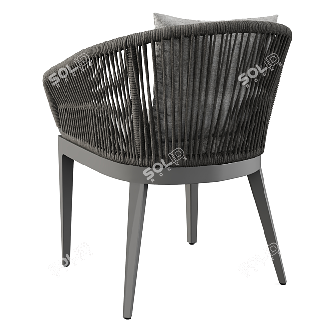 Elegant Hamilton Dining Chair 3D model image 2