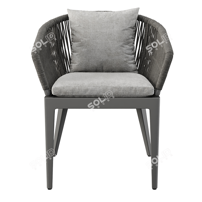 Elegant Hamilton Dining Chair 3D model image 5