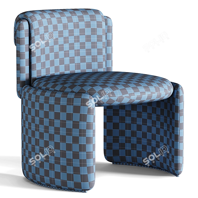 Ergonomic Hug Lounge Chair 3D model image 5