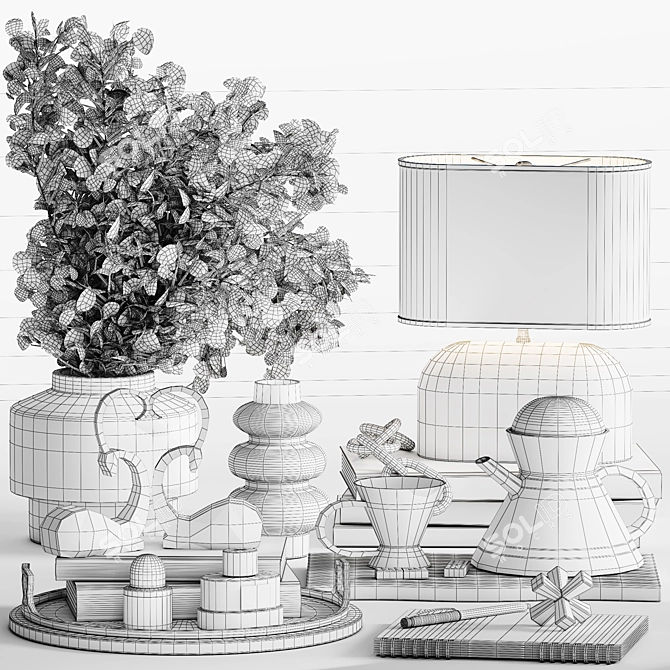 High-Quality Decorative 3D Model Kit 3D model image 5