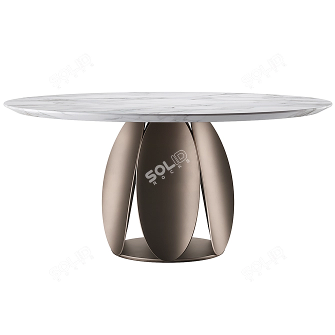 Elegant TULIPANO Dining Table 3D model image 3