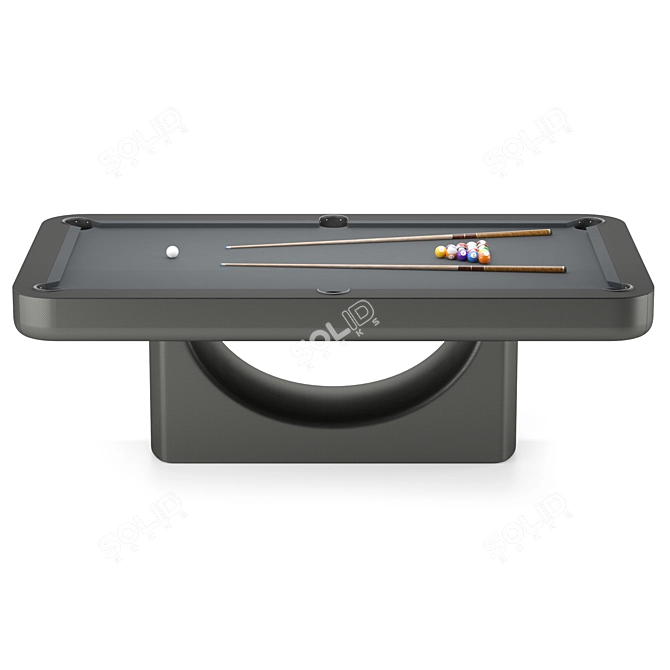 Sleek Mono Pool Table 3D model image 3