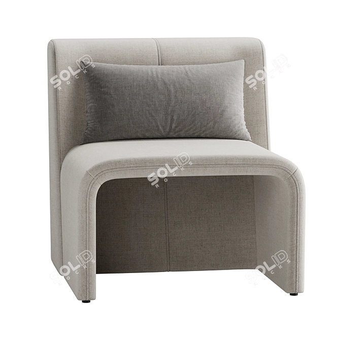 Luxurious Legacy Armchair: Timeless Elegance 3D model image 3