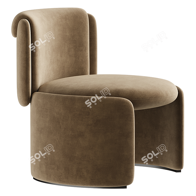 Cozy Comfort Lounge Chair by Hanne Willmann 3D model image 6